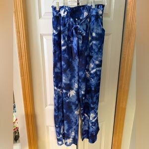 Blue Tie-Dye Light weight pants NWT